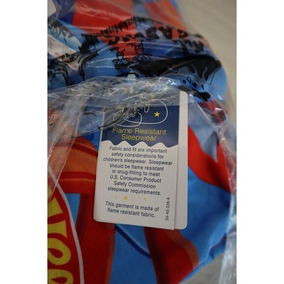 Hot Wheels Big Boys Sz 14/16 Blue 2-Pc L/S Pajama Shirt and Sleep Pants Set - Picture 5 of 5